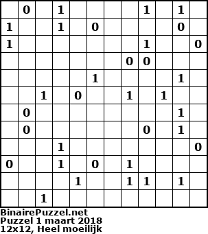 Binaire Puzzel