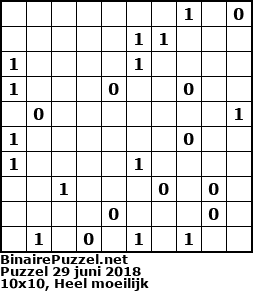 Binaire Puzzel