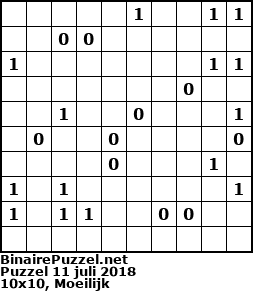 Binaire Puzzel