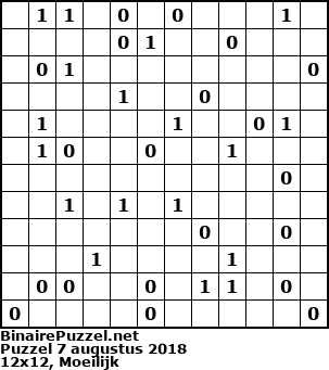 Binaire Puzzel