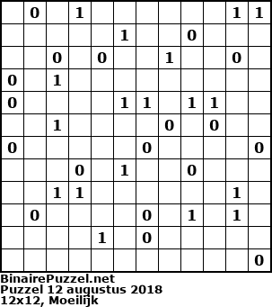 Binaire Puzzel