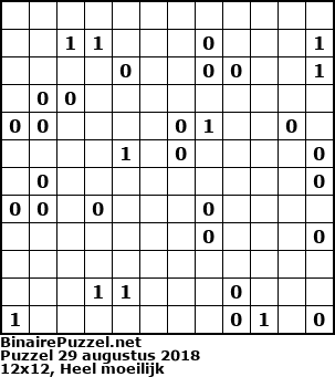 Binaire Puzzel