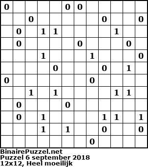 Binaire Puzzel