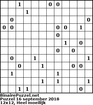Binaire Puzzel