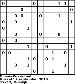 Binaire Puzzel
