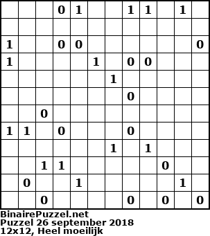 Binaire Puzzel