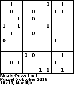 Binaire Puzzel