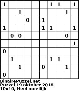 Binaire Puzzel