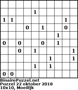 Binaire Puzzel