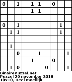 Binaire Puzzel