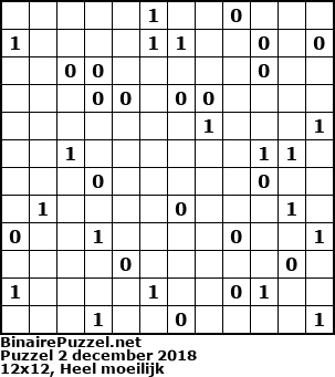 Binaire Puzzel