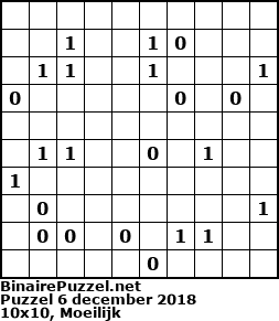 Binaire Puzzel