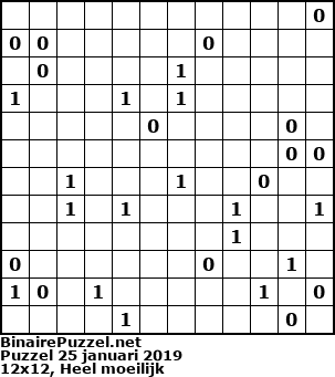 Binaire Puzzel