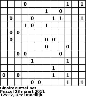 Binaire Puzzel