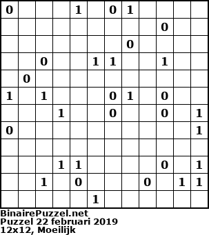 Binaire Puzzel