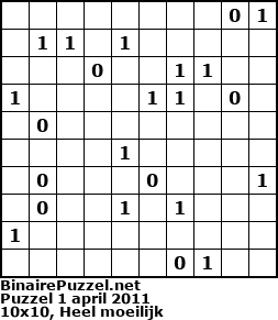 Binaire Puzzel