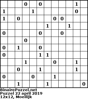 Binaire Puzzel