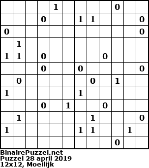 Binaire Puzzel