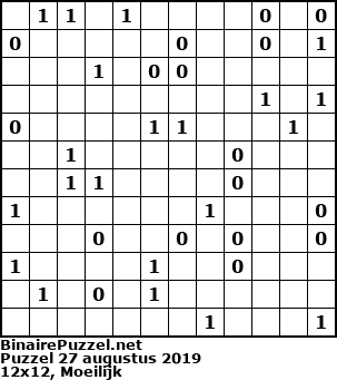Binaire Puzzel