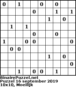 Binaire Puzzel