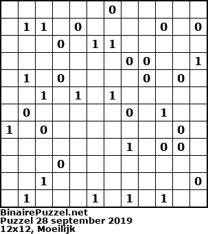 Binaire Puzzel