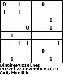 Binaire Puzzel