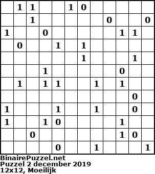 Binaire Puzzel