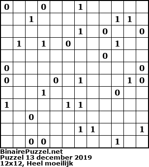 Binaire Puzzel
