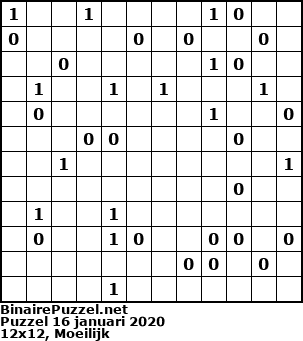 Binaire Puzzel