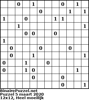 Binaire Puzzel