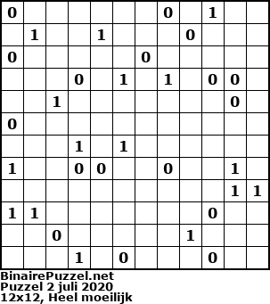 Binaire Puzzel