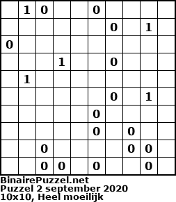 Binaire Puzzel