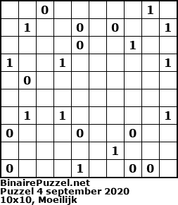 Binaire Puzzel