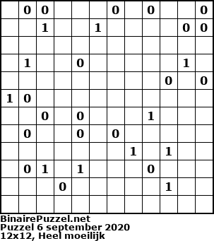 Binaire Puzzel