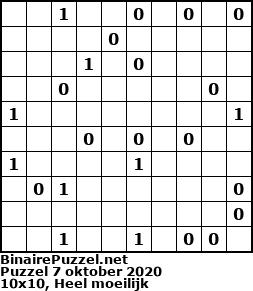 Binaire Puzzel