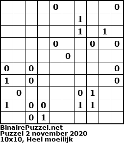 Binaire Puzzel