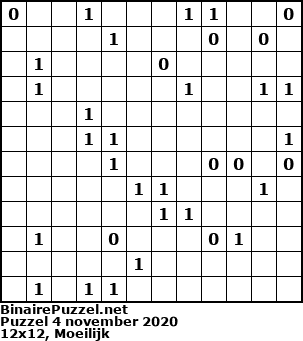 Binaire Puzzel