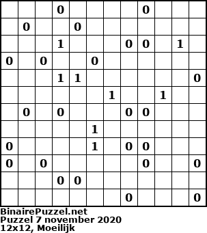 Binaire Puzzel