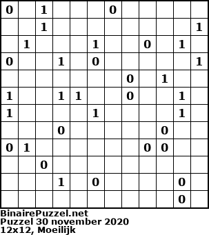 Binaire Puzzel