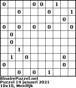 Binaire Puzzel