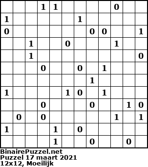 Binaire Puzzel