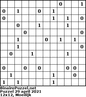 Binaire Puzzel