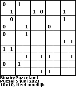 Binaire Puzzel