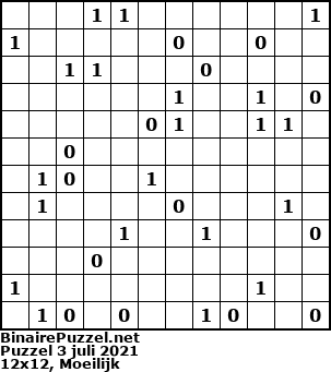 Binaire Puzzel