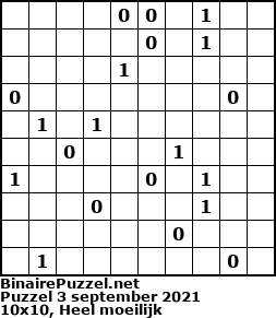 Binaire Puzzel