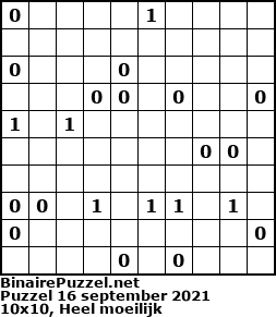 Binaire Puzzel