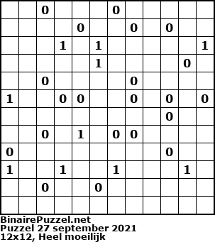 Binaire Puzzel