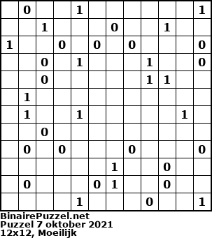 Binaire Puzzel
