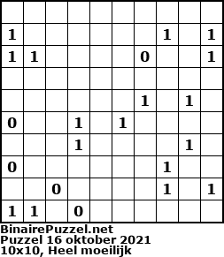Binaire Puzzel