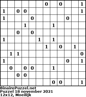 Binaire Puzzel